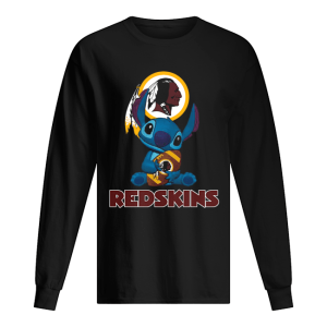 Disney Stitch Hug Washington Redskins Logo shirt 1