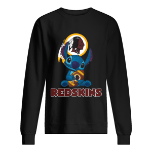 Disney Stitch Hug Washington Redskins Logo shirt 2