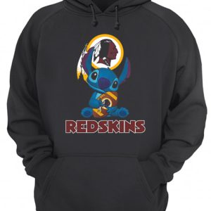 Disney Stitch Hug Washington Redskins Logo shirt 3