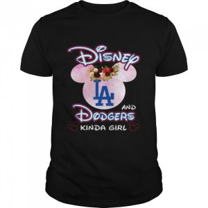 Disney and Los Angeles Dodgers kinda girl shirt 1