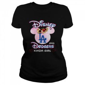 Disney and Los Angeles Dodgers kinda girl shirt