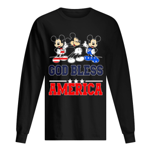 Disney mickey mouse god bless america happy independence day shirt