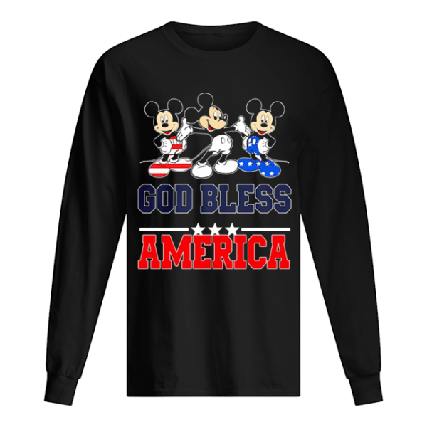 Disney mickey mouse god bless america happy independence day shirt