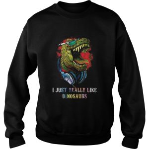 Dj i just really like dinosaurs shirt 2