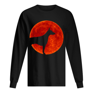 Doberman Dog Lover Red Moon Halloween shirt 1