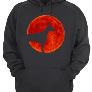 Doberman Dog Lover Red Moon Halloween shirt 3