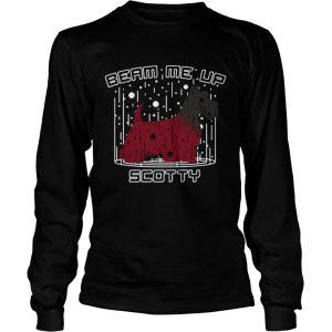 Dog Beam Me Up Scotty Christmas shirt