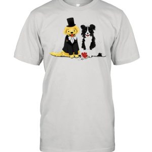 Dog Bride And Groom – Retriever And Collie shirt