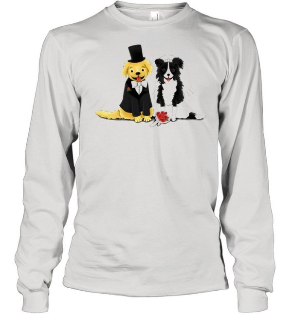 Dog Bride And Groom – Retriever And Collie shirt