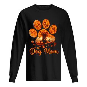 Dog Mom Autumn Leaves Halloween T Shirt 1