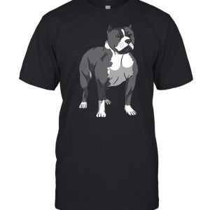 Dog Pit Bull Breed Loyal Companion Brown shirt