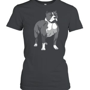 Dog Pit Bull Breed Loyal Companion Brown shirt