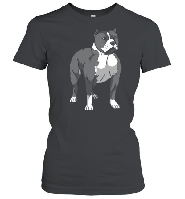 Dog Pit Bull Breed Loyal Companion Brown shirt