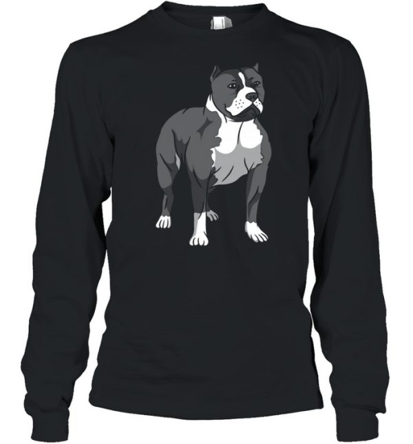 Dog Pit Bull Breed Loyal Companion Brown shirt