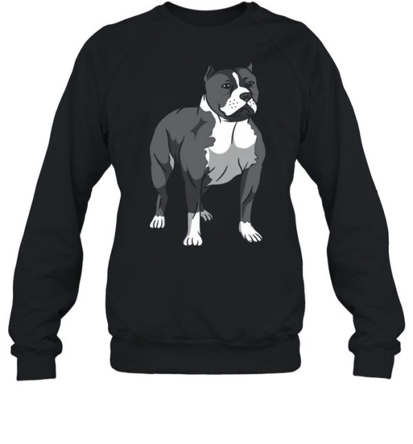 Dog Pit Bull Breed Loyal Companion Brown shirt