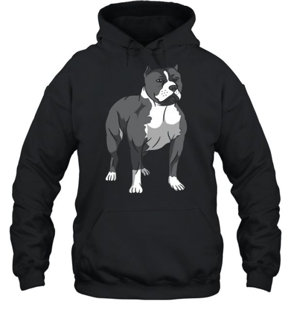 Dog Pit Bull Breed Loyal Companion Brown shirt