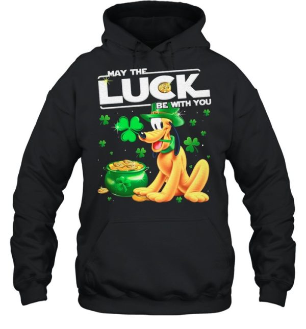 Dog Pluto may the luck be with you St Patricks Day shirt