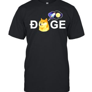 Dogecoin Doge HOLD To the Moon Crypto Meme shirt