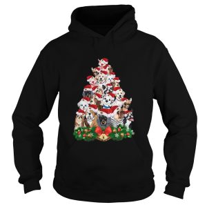 Dogs Tree Merry Christmas shirt 1