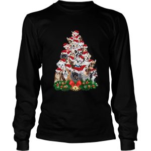 Dogs Tree Merry Christmas shirt 2