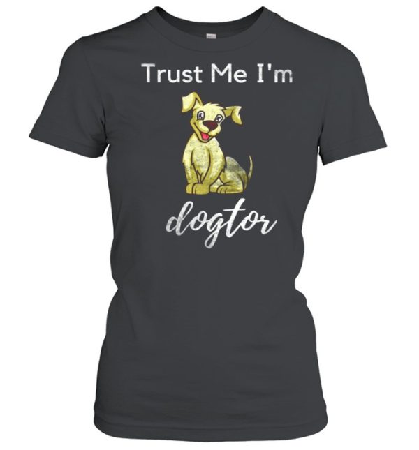 Dogtor Doctor Medical Pun Dog Animal Distressed shirt