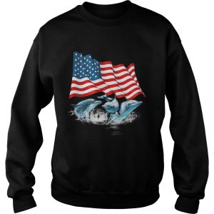 Dolphins american flag independence day shirt 2