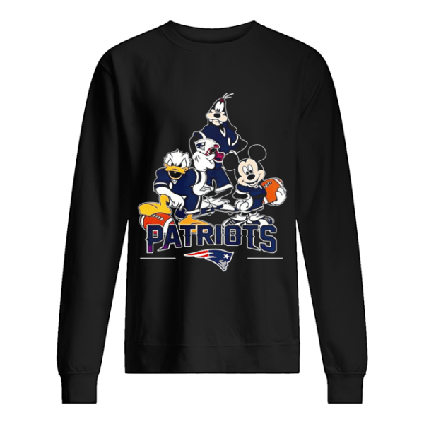 Donald Duck Goofy And Mickey Mouse New England Patriots Shirt