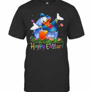 Donald Duck Happy Easter Flowers T-Shirt