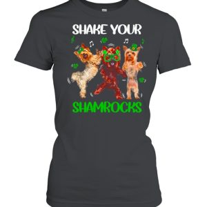 Doodle Dogs Shake Your Shamrocks Happy St Patrick's Day shirt 2