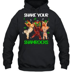 Doodle Dogs Shake Your Shamrocks Happy St Patrick's Day shirt 5