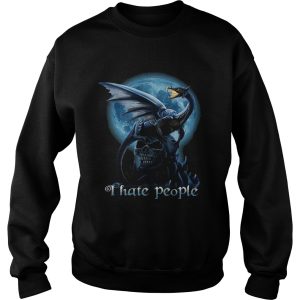 Dragon And Skull I Hate People shirt