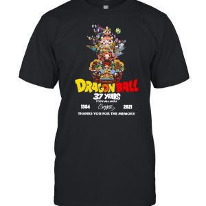 Dragon Ball 37 Years Toriyama Akira 1984 2021 Signature Thanks You For The Memories shirt 1