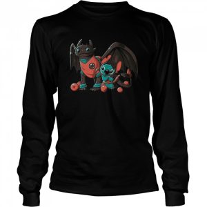 Dragon Ball With Baby Toothless Dragon And Baby Stitch shirt