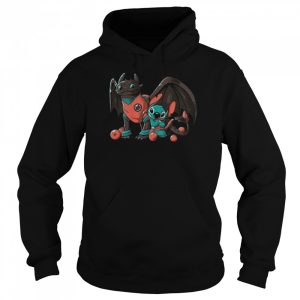 Dragon Ball With Baby Toothless Dragon And Baby Stitch shirt 3