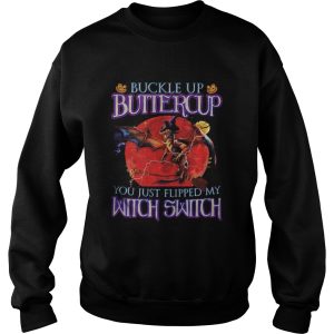 Dragon Halloween Buckle Up Buttercup you just flipped my witch switch sunset shirt 2