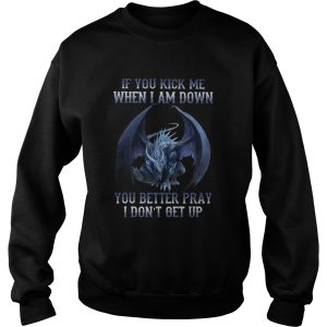 Dragon If You Kick Me When I Am Down You Better Pray I Dont Get Up shirt