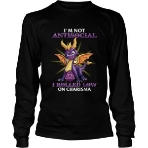 Dragon Im Not Antisocial I Rolled Low On Charisma shirt