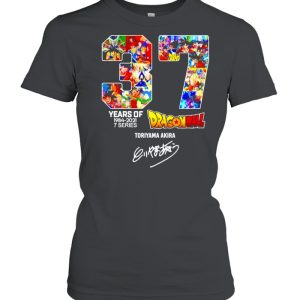 Dragon ball 37 years of 1984 2021 7 series Toriyama Akira signature shirt