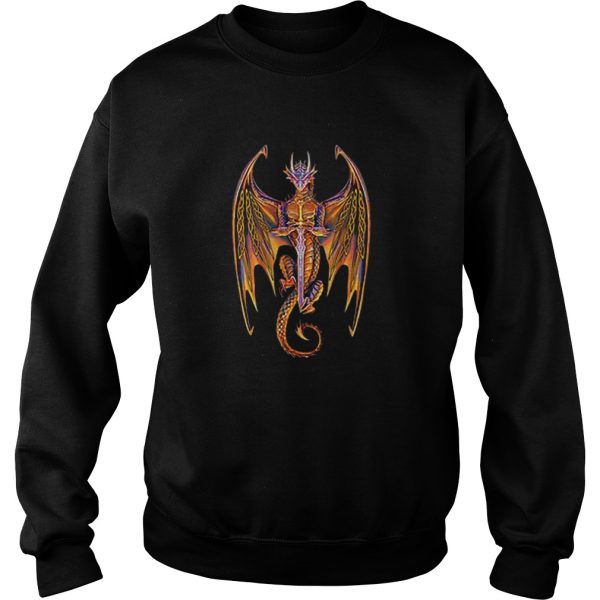 Dragon norse mythology sword shirt