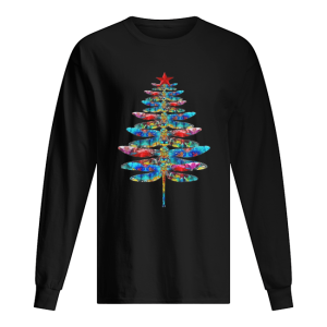 Dragonflies Christmas tree shirt 1