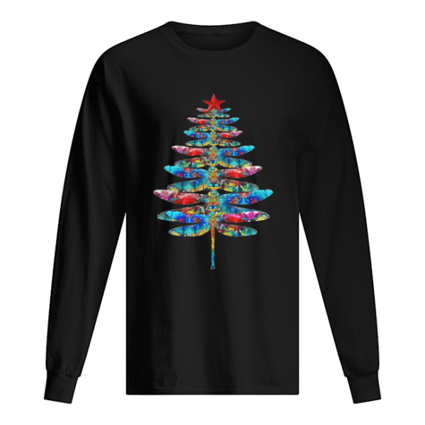 Dragonflies Christmas tree shirt