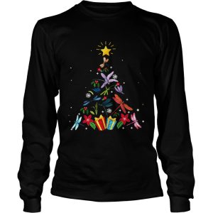 Dragonfly Christmas Tree Xmas Lover Gifts shirt 2