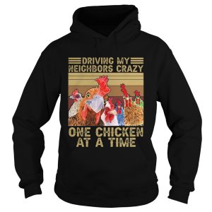 Driving My Neighbors Crazy One Chicken At A Time Face Mask Vintage Retro shirt