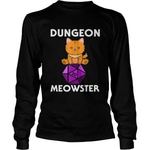 Dungeon Meowster Nerdy Cat D20 shirt 2