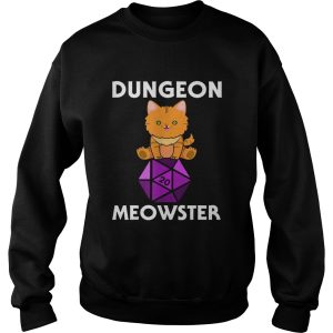 Dungeon Meowster Nerdy Cat D20 shirt 3