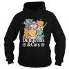 Dungeons And Cats Game Characters Art shirt