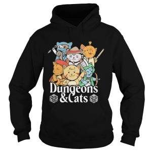 Dungeons And Cats Game Characters Art shirt