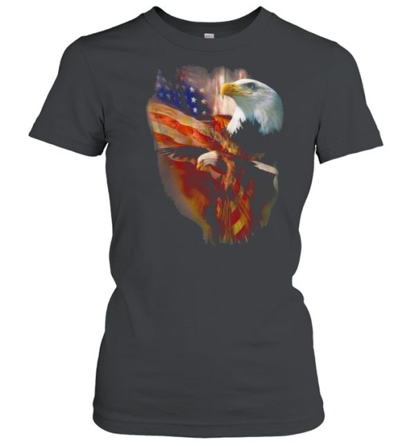 Eagle American Wings Happy 4th Of July Shirt