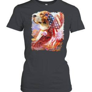 Eagle Beagle American Wings Happy 4th Of July Shirt