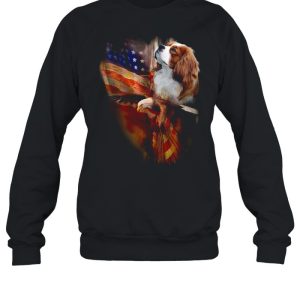 Eagle Cavalier King Charles Spaniel American Wings Happy 4th Of July Shirt 4